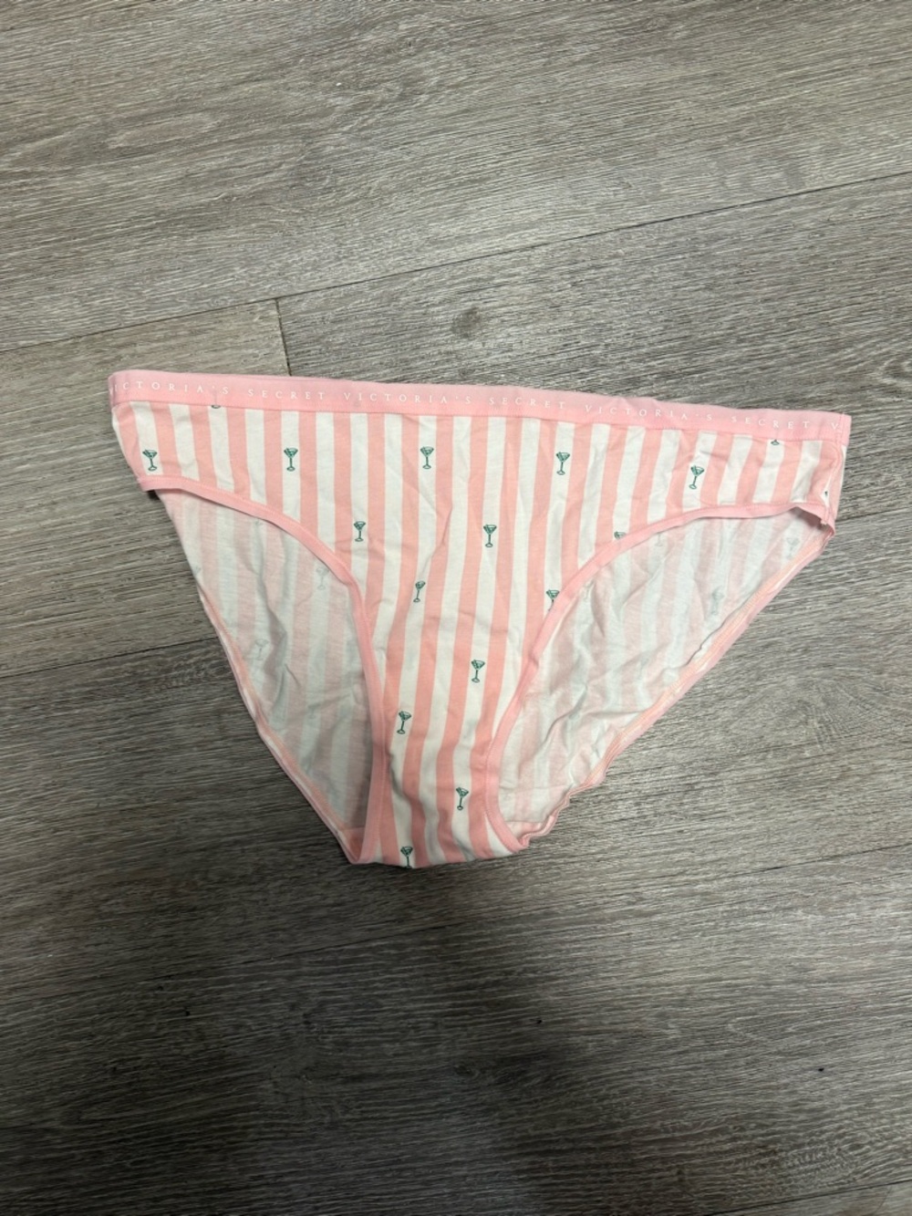 Victoria’s Secret pink and white bikini underwear